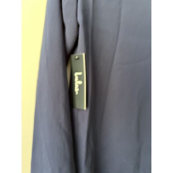 Lulus Cardigan Womens Size Medium Blue Open Front Shawl Collar Chiffon - Picture 7 of 11